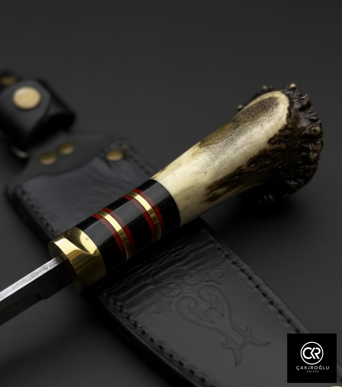 Root Stag - Handcrafted Custom-made Classic Damascus Colletible Knife