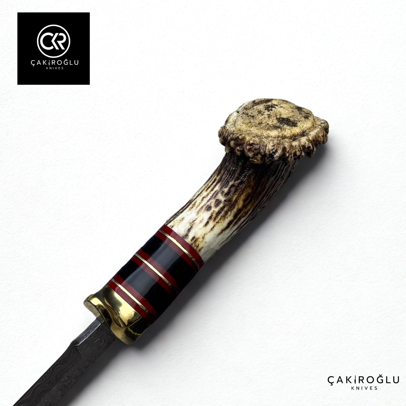 Root Stag - Handcrafted Custom-made Classic Damascus Colletible Knife