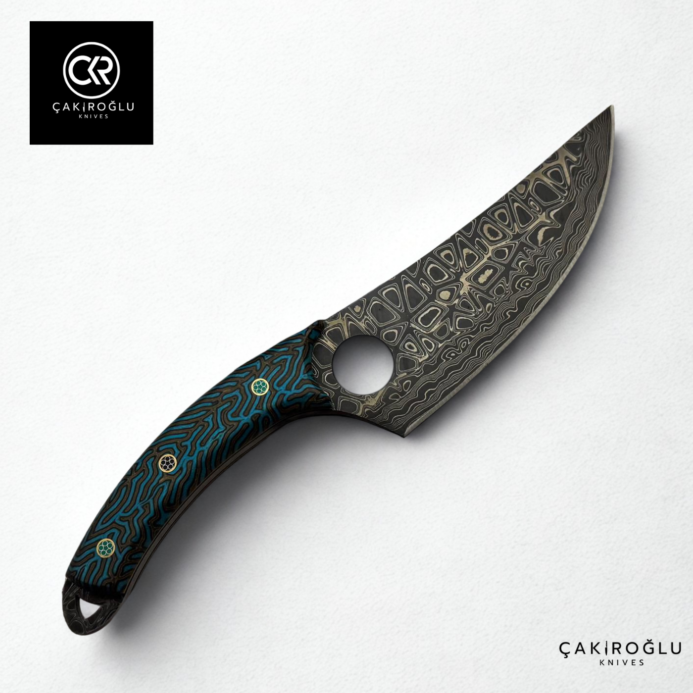 Viking Model Almazan Damascus Camping Knife