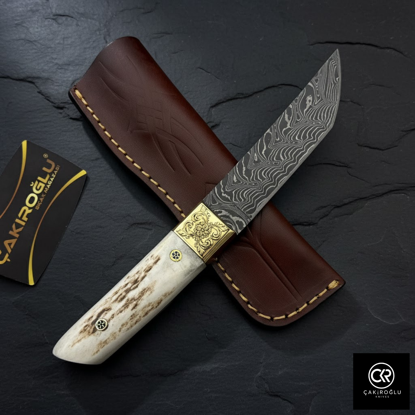 Collector's Edition - Handcrafted Custom-made Damascus Steel Tanto Model Hunting Knife