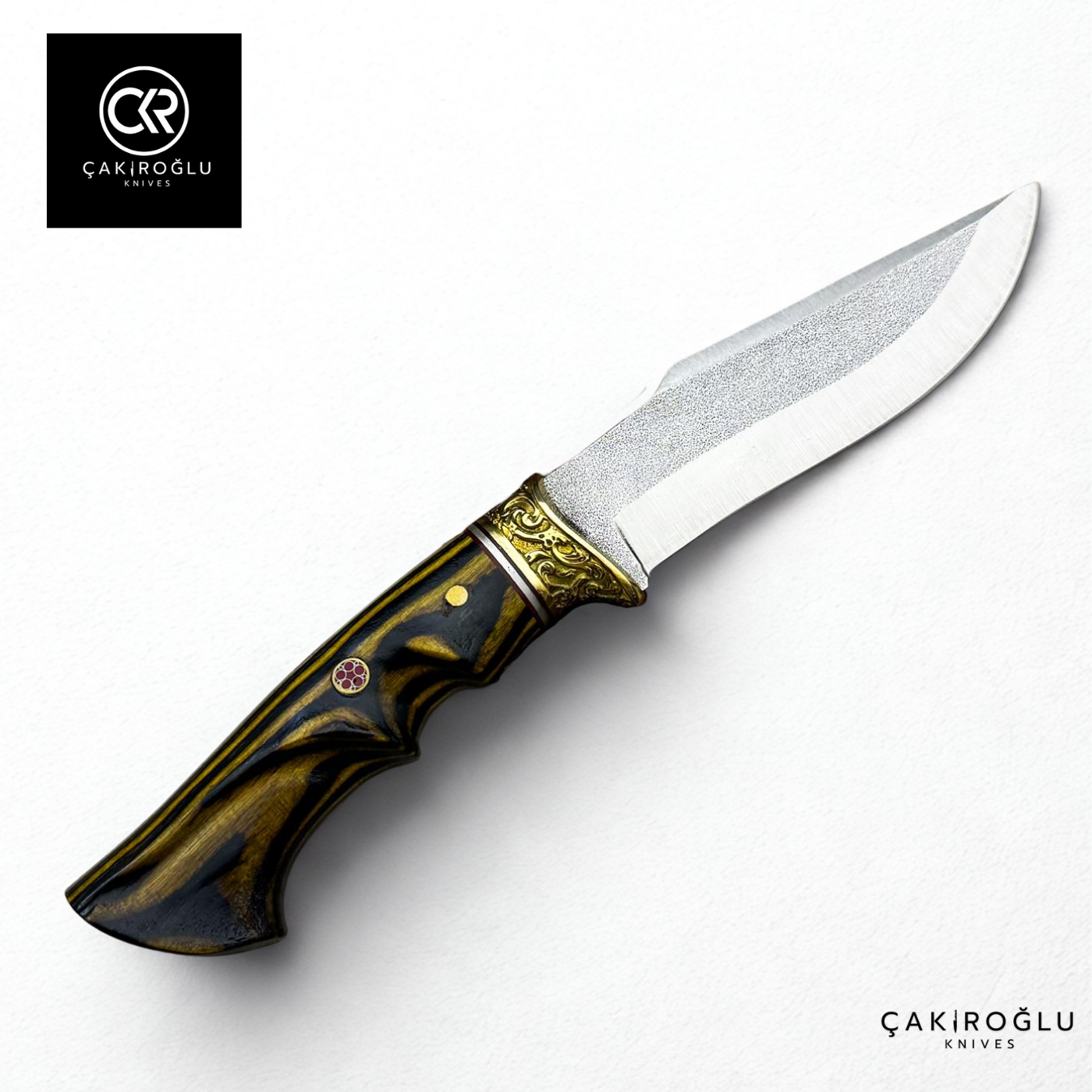 Heritage 296 Golden Viper - Handcrafted Custom N690 Steel Hunting Knife