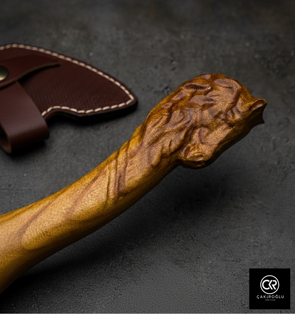 Specially Handworked Horse Head Design Handmade Camping Axe