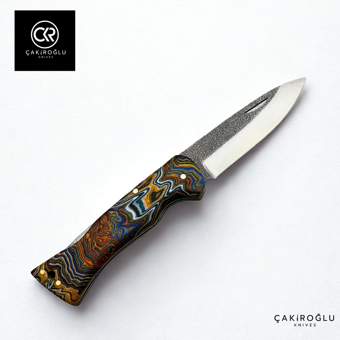 Corvus Flux 506 Handcrafted Folding Knife - N690 Steel & G-carta Handle