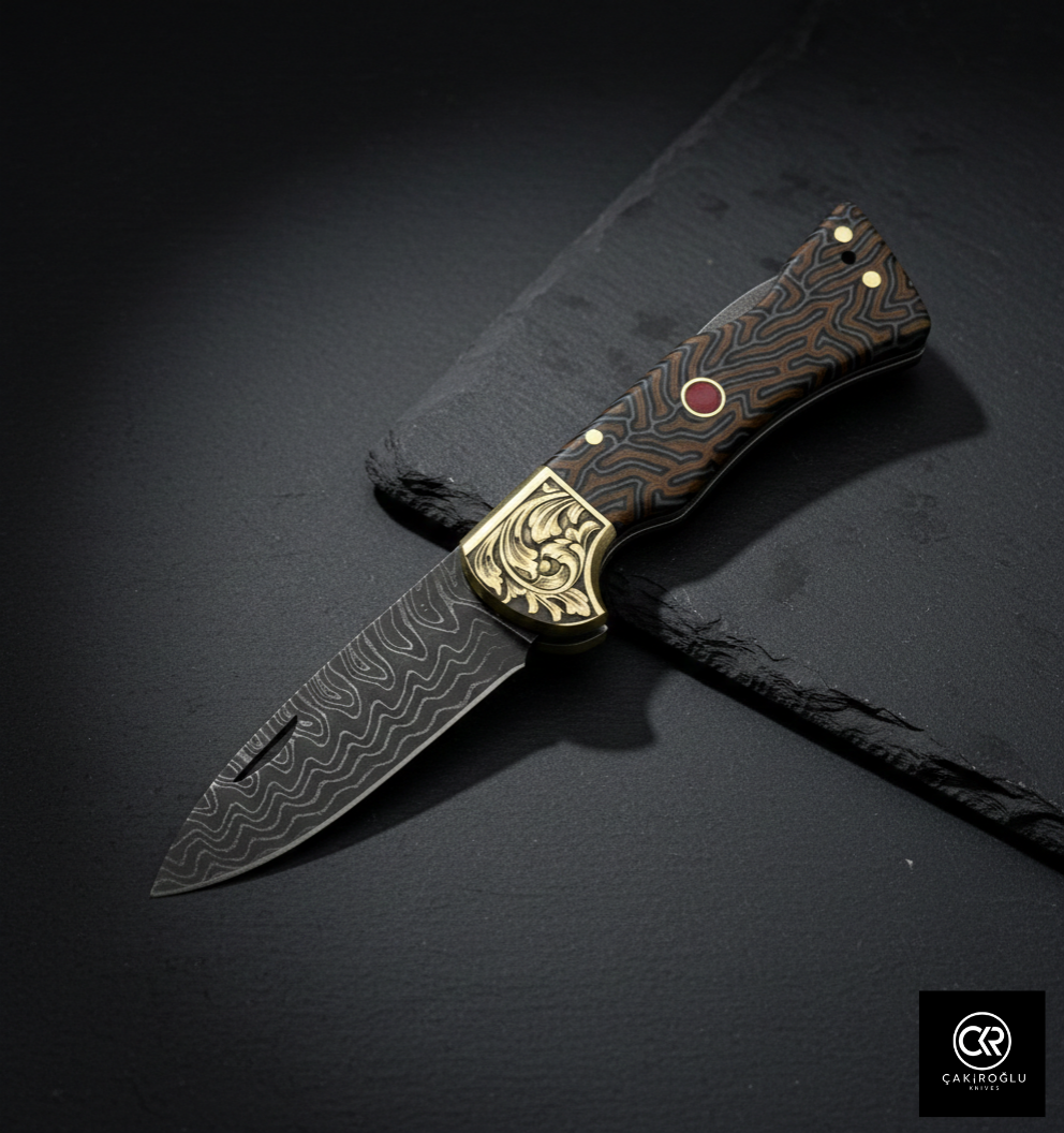 Corvus Series - Custom Handcrafted Folding Knife - Limited Edition