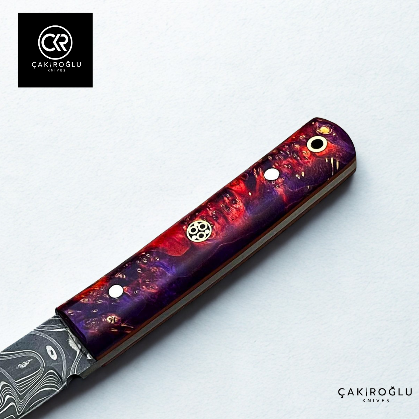 Tanto Kaminari - Handcrafted Custom-made Damascus Steel Tanto Model Hunting Knife