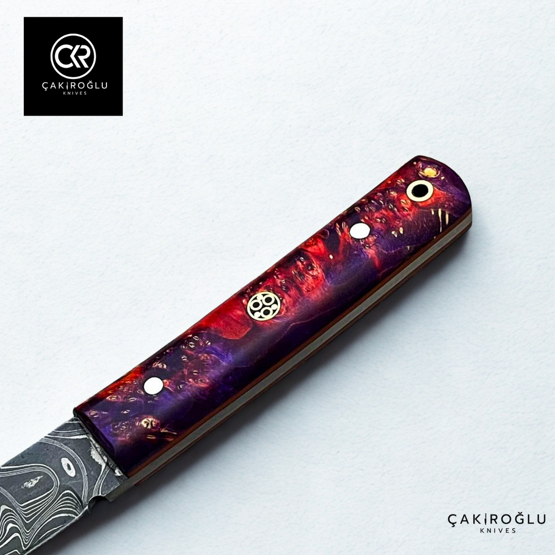 Tanto Kaminari - Handcrafted Custom-made Damascus Steel Tanto Model Hunting Knife