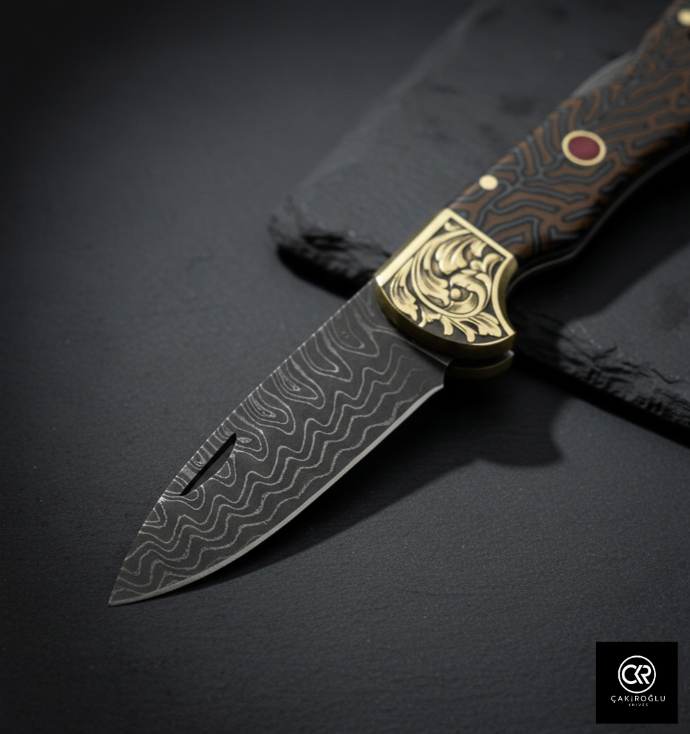 Corvus Series - Custom Handcrafted Folding Knife - Limited Edition