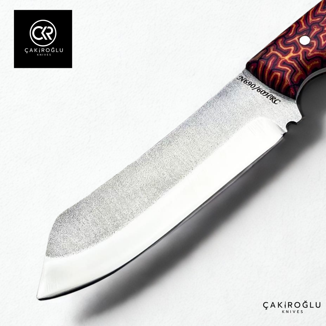 Handcrafted Custom-made Böhler N690 Steel & G-carta Handle Hunting Knife