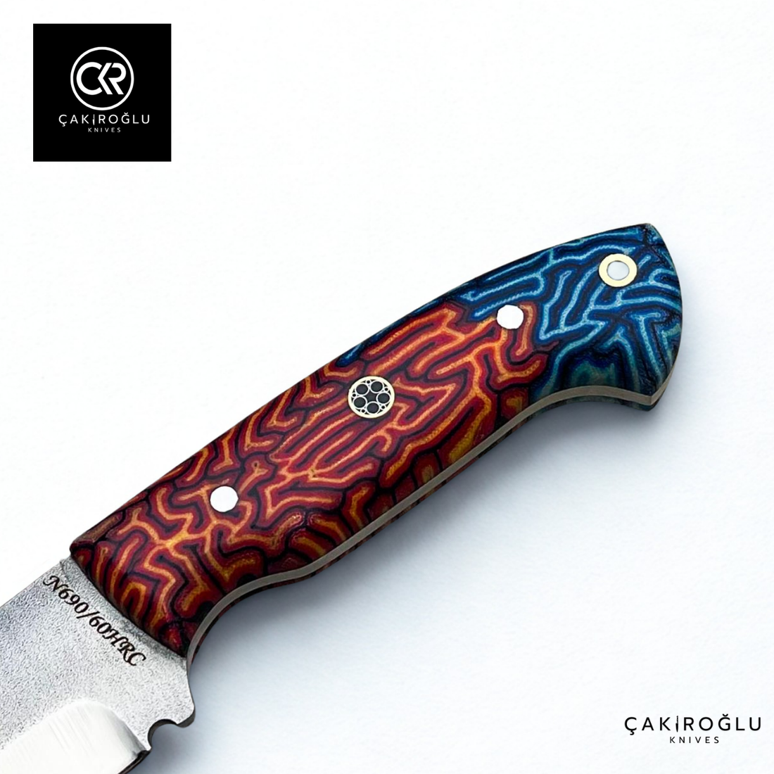 Handcrafted Custom-made Böhler N690 Steel & G-carta Handle Hunting Knife