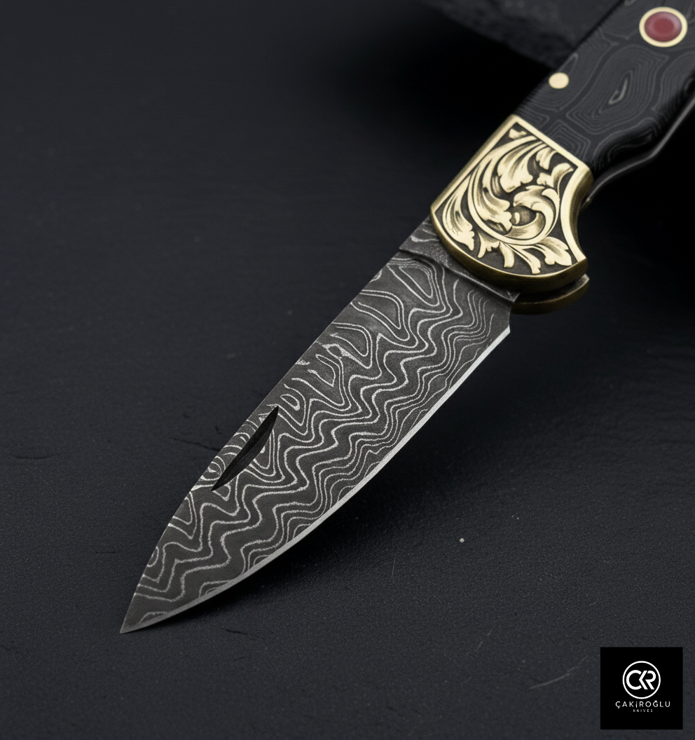 Corvus Series - Custom Handcrafted Folding Knife - Limited Edition