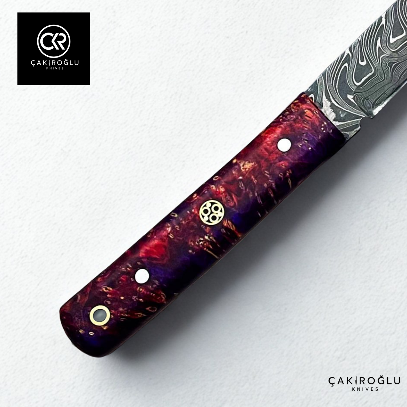 Tanto Kaminari - Handcrafted Custom-made Damascus Steel Tanto Model Hunting Knife