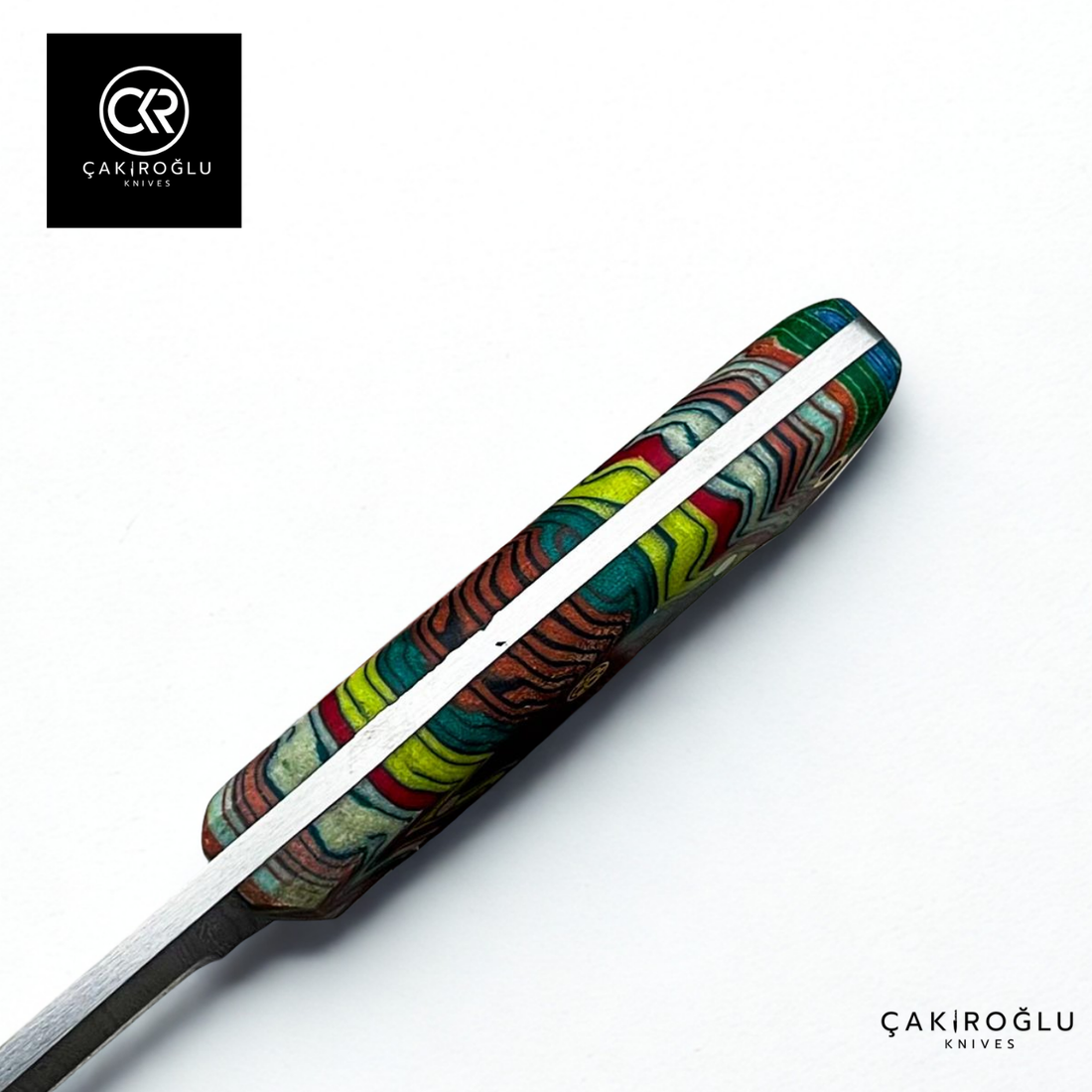 Handcrafted Custom-made Damascus Steel & G-carta Handle Hunting Knife