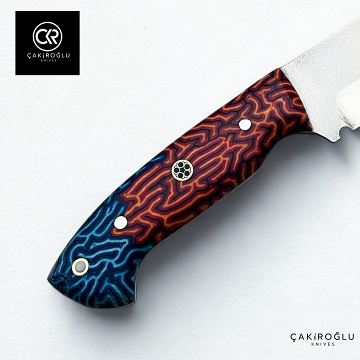 Handcrafted Custom-made Böhler N690 Steel & G-carta Handle Hunting Knife