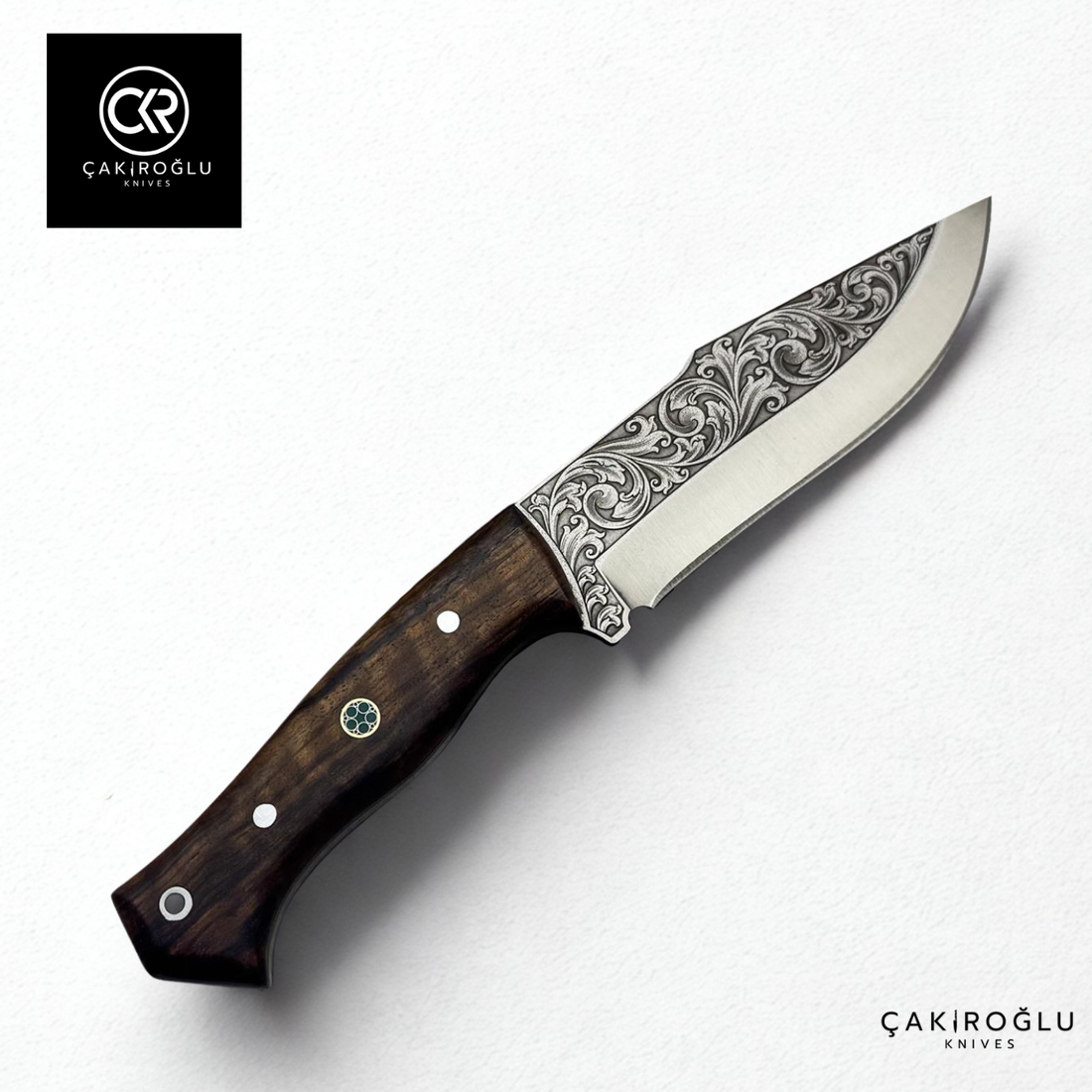 Handcrafted Custom-made Engraved Hunting Knife with Böhler N690 Steel