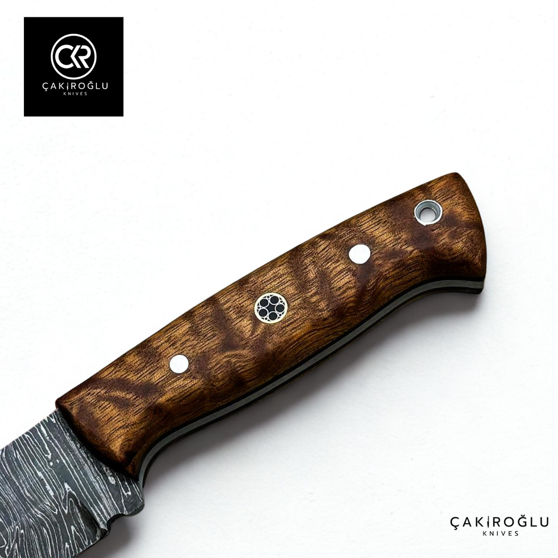 Handcrafted Custom-made Damascus Steel & Stabilized Handle Hunting Knife