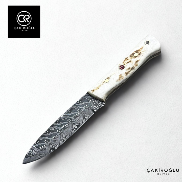 Bushcraft Frontier - Handcrafted Custom-made Damascus Steel Bushcraft Hunting Knife