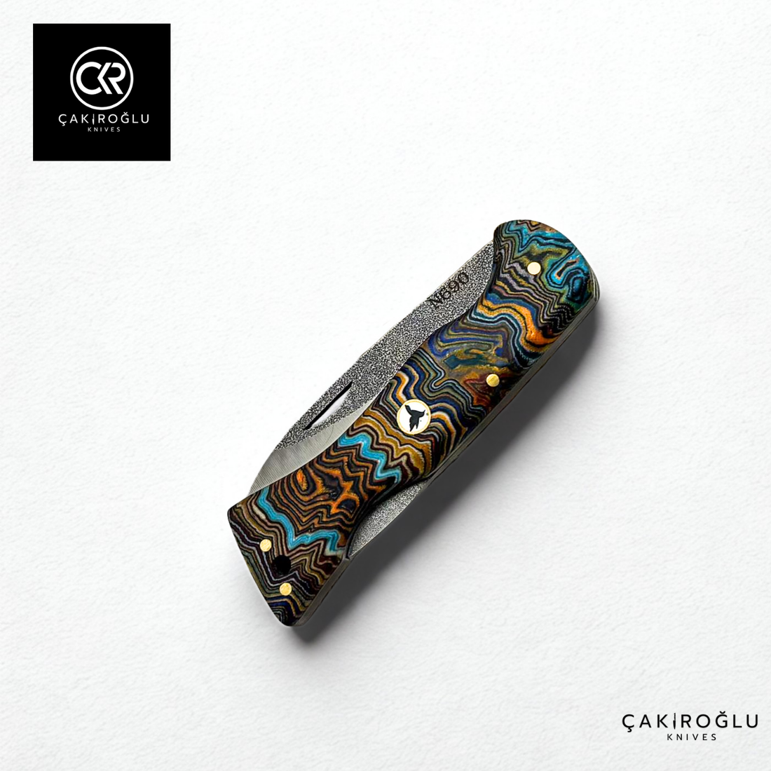 Corvus Flux 506 Handcrafted Folding Knife - N690 Steel & G-carta Handle