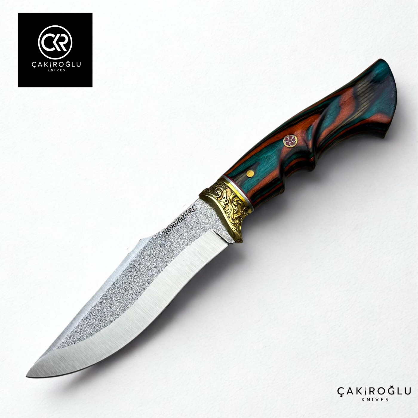 Heritage 296 OceanFlame - Handcrafted Custom N690 Steel Hunting Knife