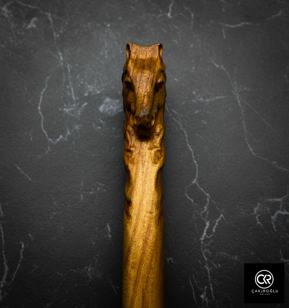 Specially Handworked Horse Head Design Handmade Camping Axe