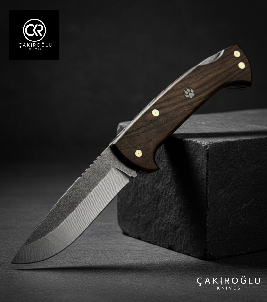 Göxon Börü - Walnut Root Handle Handcrafted Knife