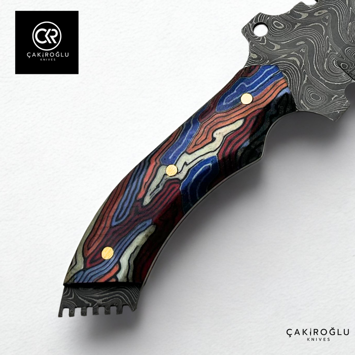 Ironhowl Exclusive Edition - Handcrafted Damascus Steel Jungle Machete