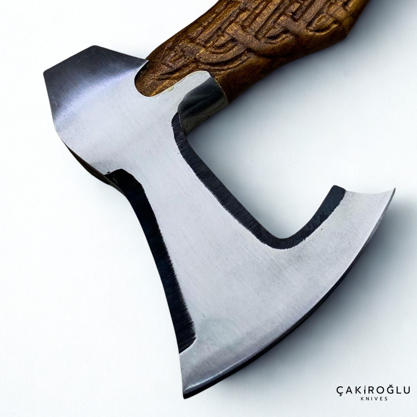 Specially Handworked Wolf Head Design Handmade Camping Axe