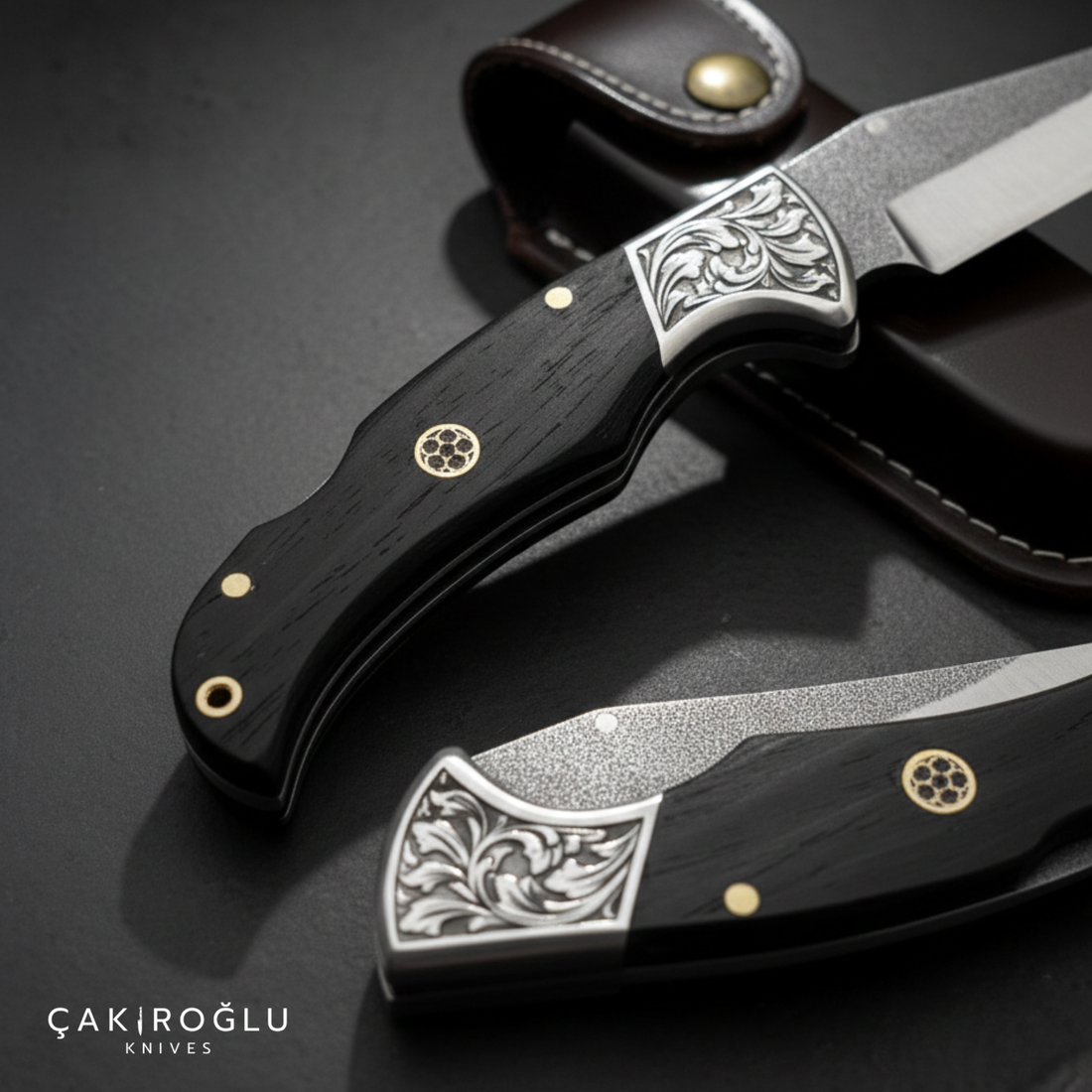 Folding Pocket Knife N690 Steel Handmade EDC Wenge Handle