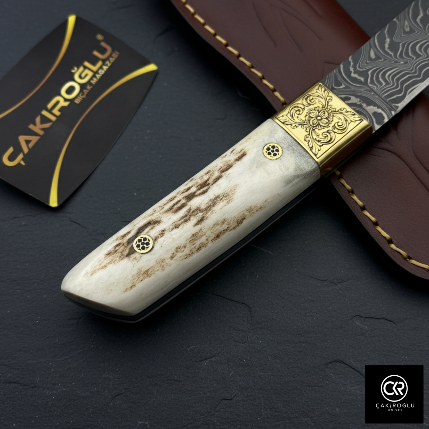Collector's Edition - Handcrafted Custom-made Damascus Steel Tanto Model Hunting Knife