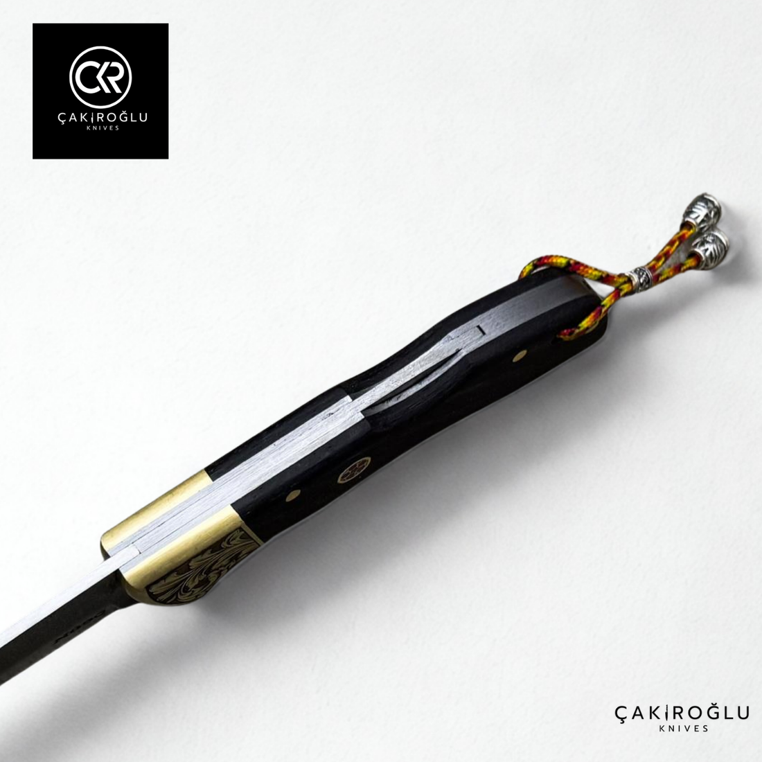 Showy Elite Large Size Handcrafted Custom Folding Knife - N690 Böhler Steel & Engraved Brass Apron