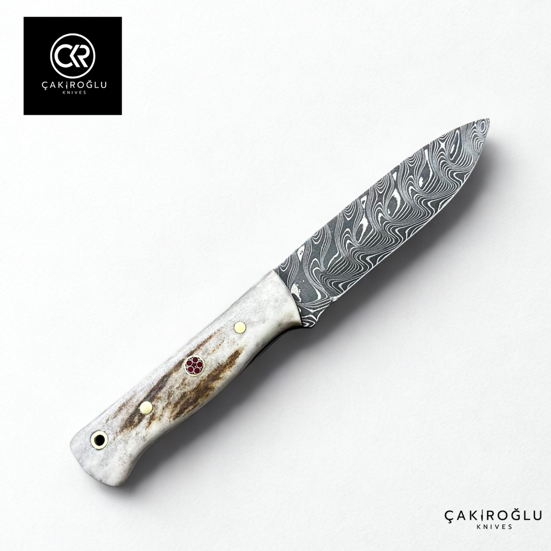 Bushcraft Frontier - Handcrafted Custom-made Damascus Steel Bushcraft Hunting Knife