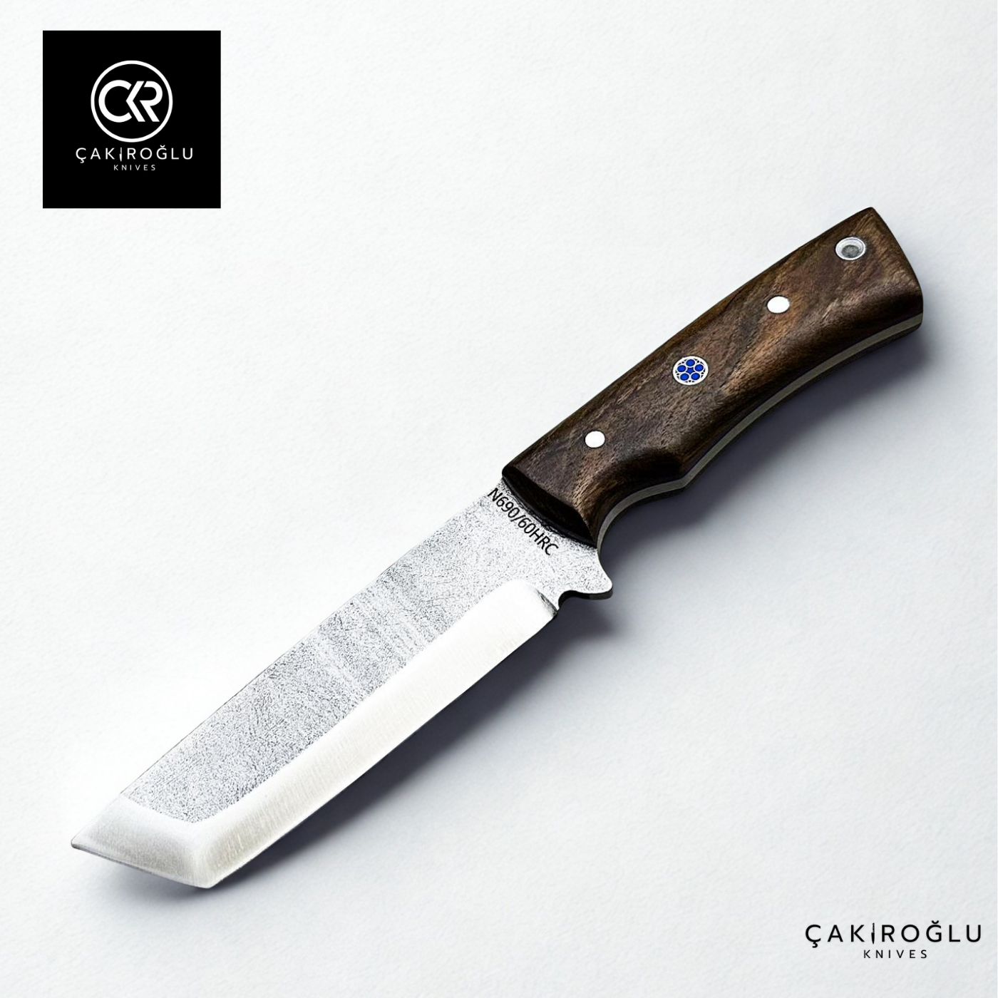 Handcrafted Custom-made Böhler N690 Steel Tanto Model Hunting Knife