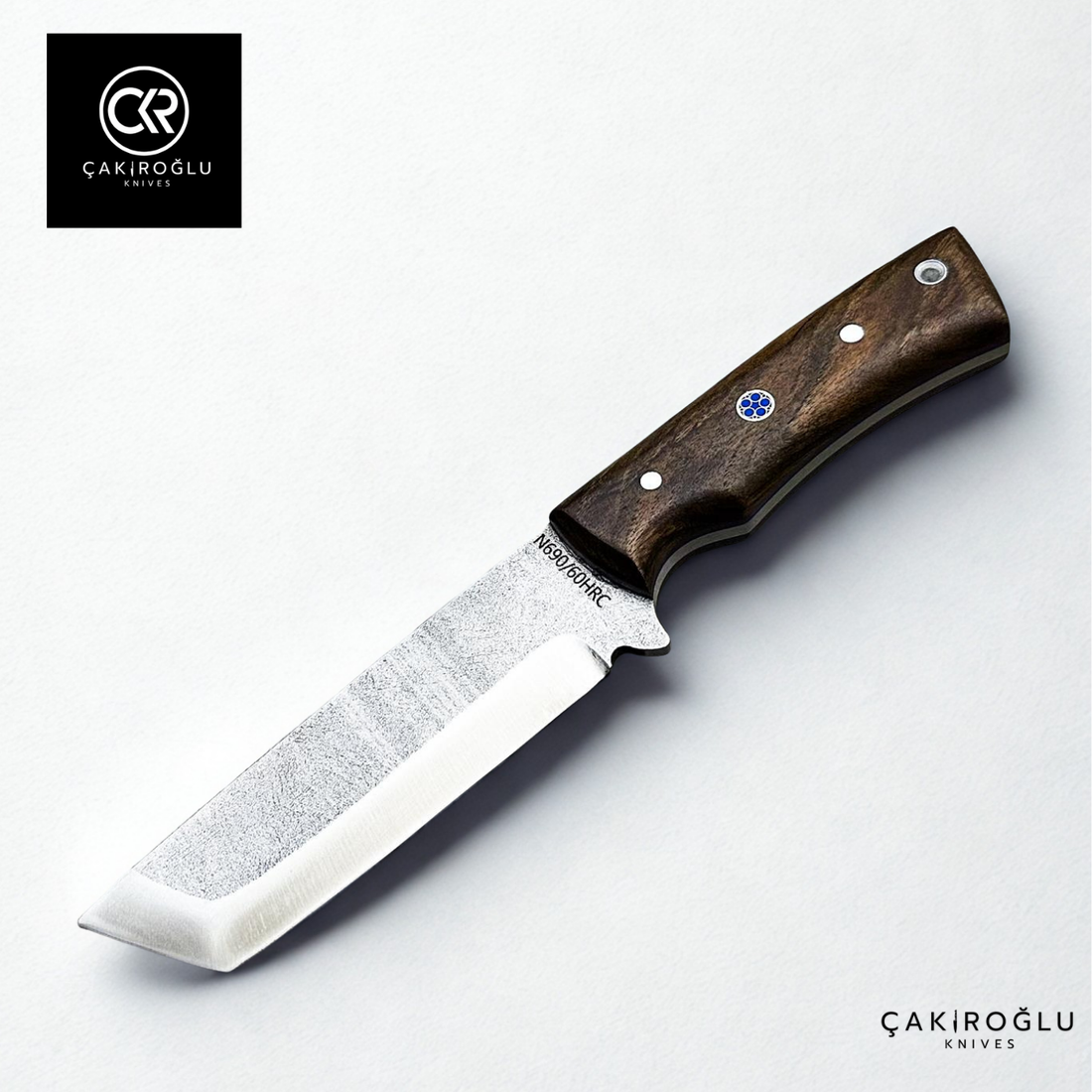 Handcrafted Custom-made Böhler N690 Steel Tanto Model Hunting Knife