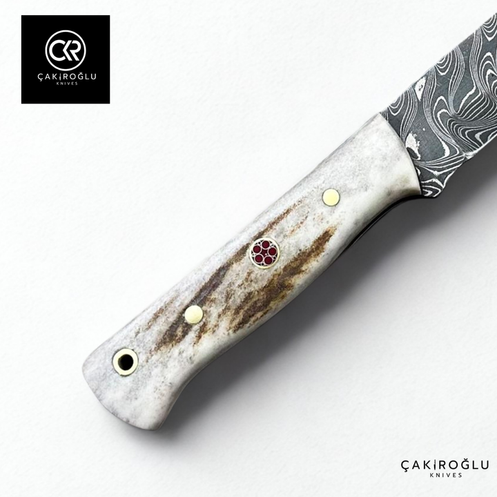 Bushcraft Frontier - Handcrafted Custom-made Damascus Steel Bushcraft Hunting Knife