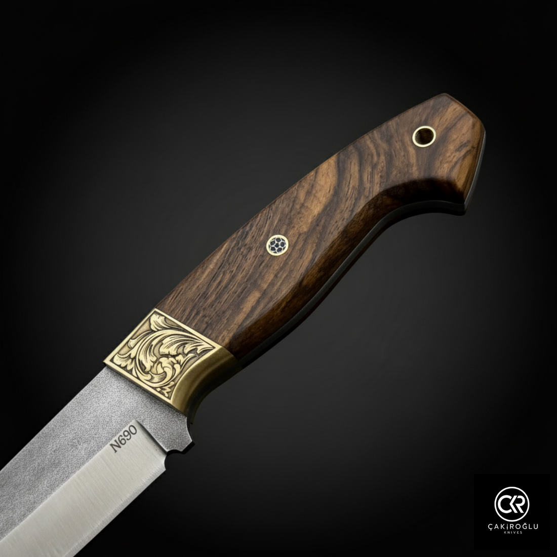 Handcrafted Custom-made Hunting Knife with Magnesium Bar