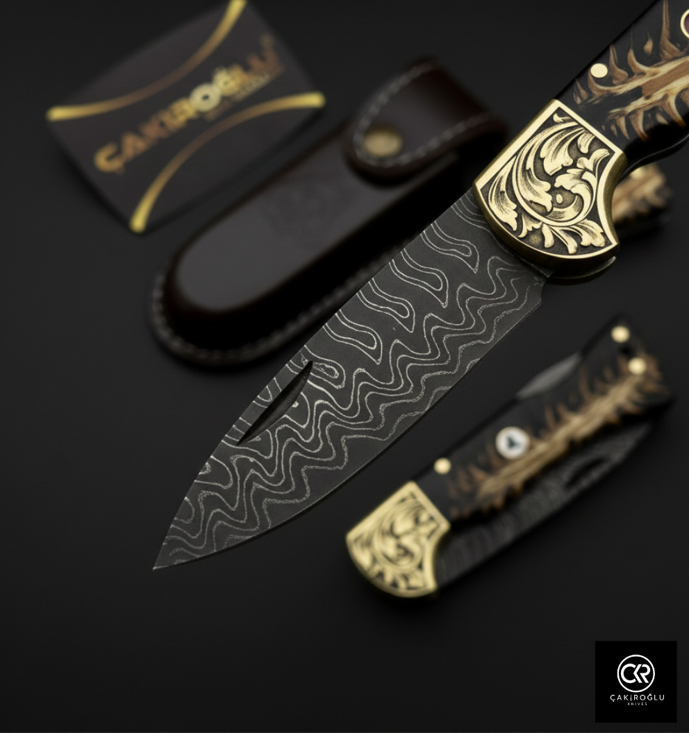 Corvus Series - Custom Handcrafted Folding Knife - Limited Edition