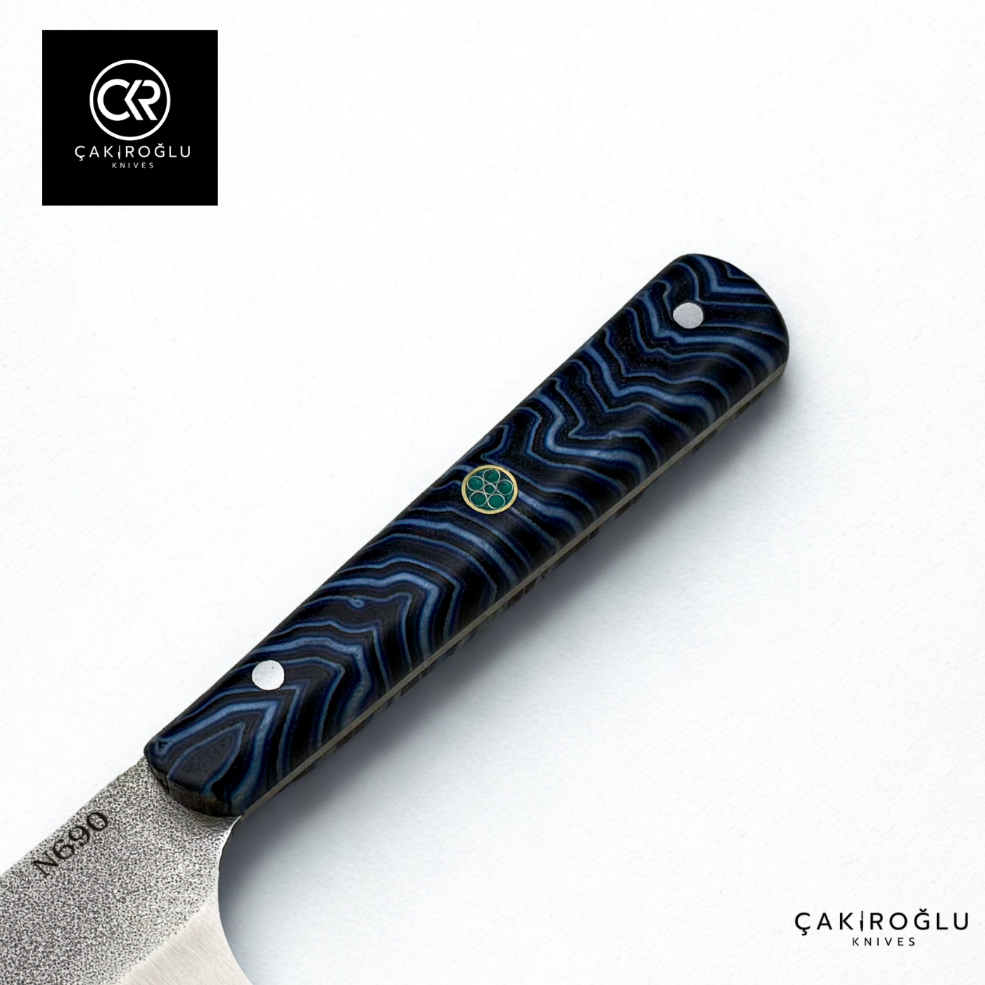 Kiritsuke Model Handcrafted Chef Knife - Böhler N690 Steel & G-carta Handle