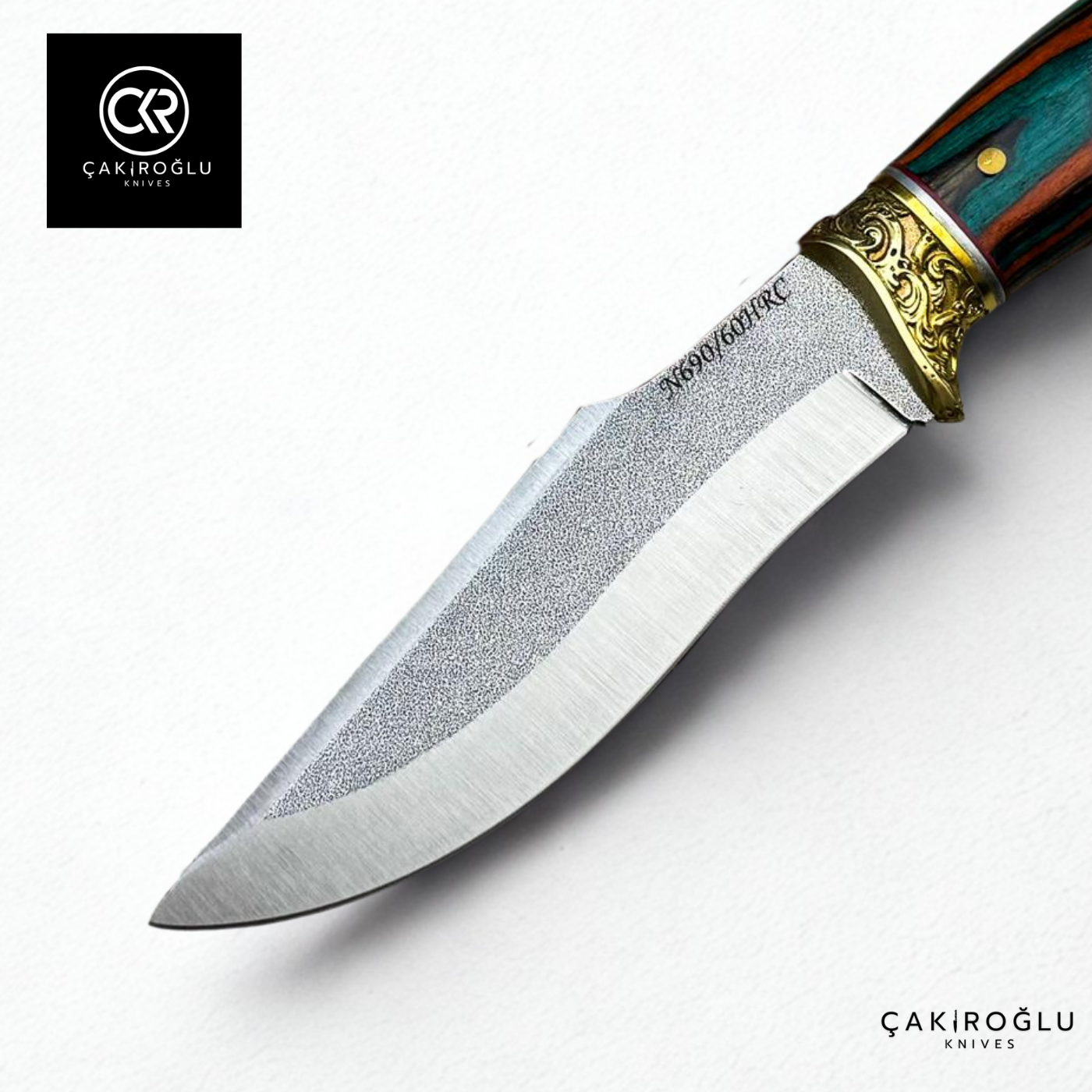 Heritage 296 OceanFlame - Handcrafted Custom N690 Steel Hunting Knife