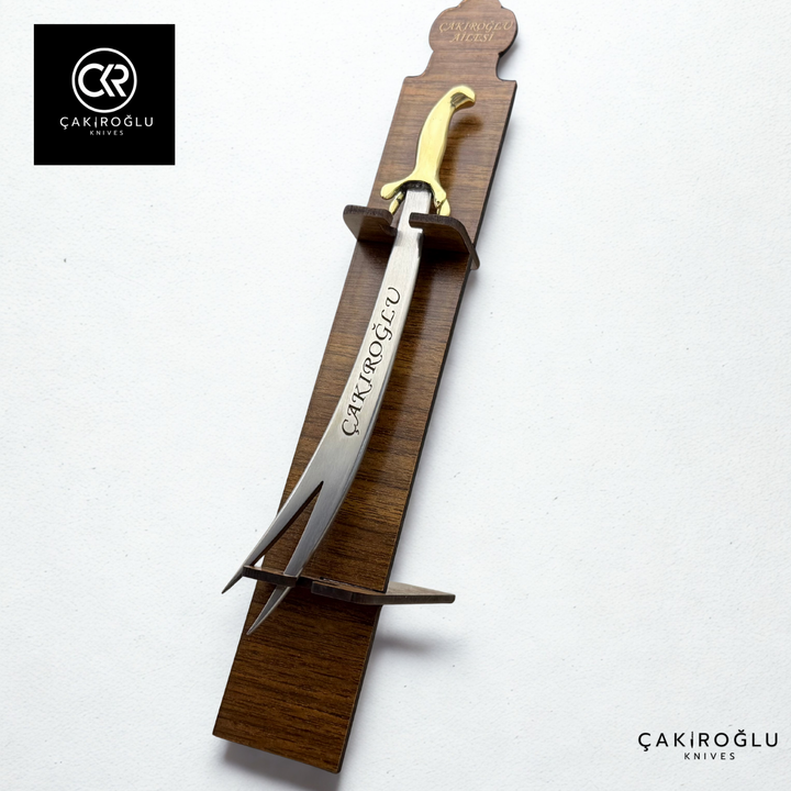 Decorative Sword with Stand – 4116 Stainless Steel & Brass Handle