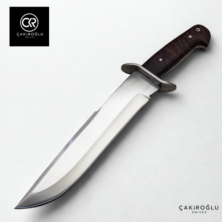 Handcrafted Custom-made Heavy Duty Machete Bowie Knife - Genuine Forged Scissors Steel