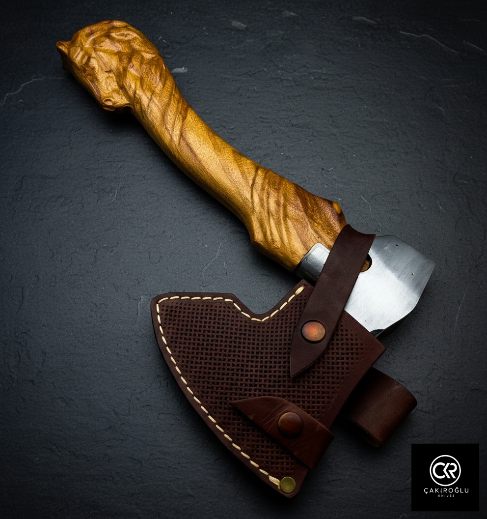 Specially Handworked Horse Head Design Handmade Camping Axe