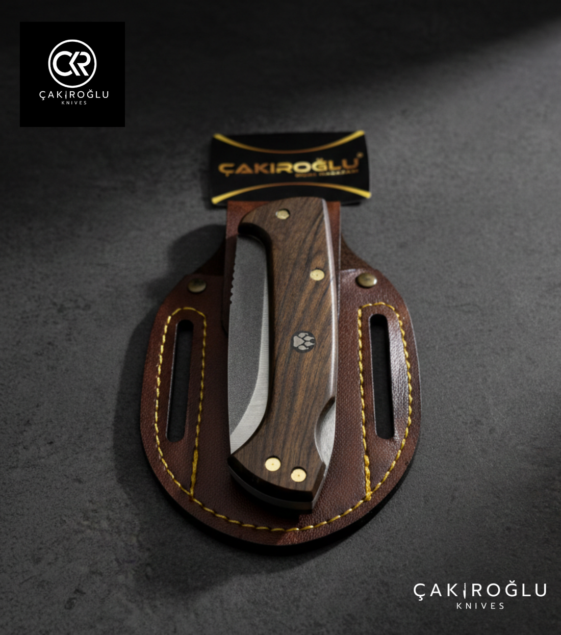 Göxon Börü - Walnut Root Handle Handcrafted Knife