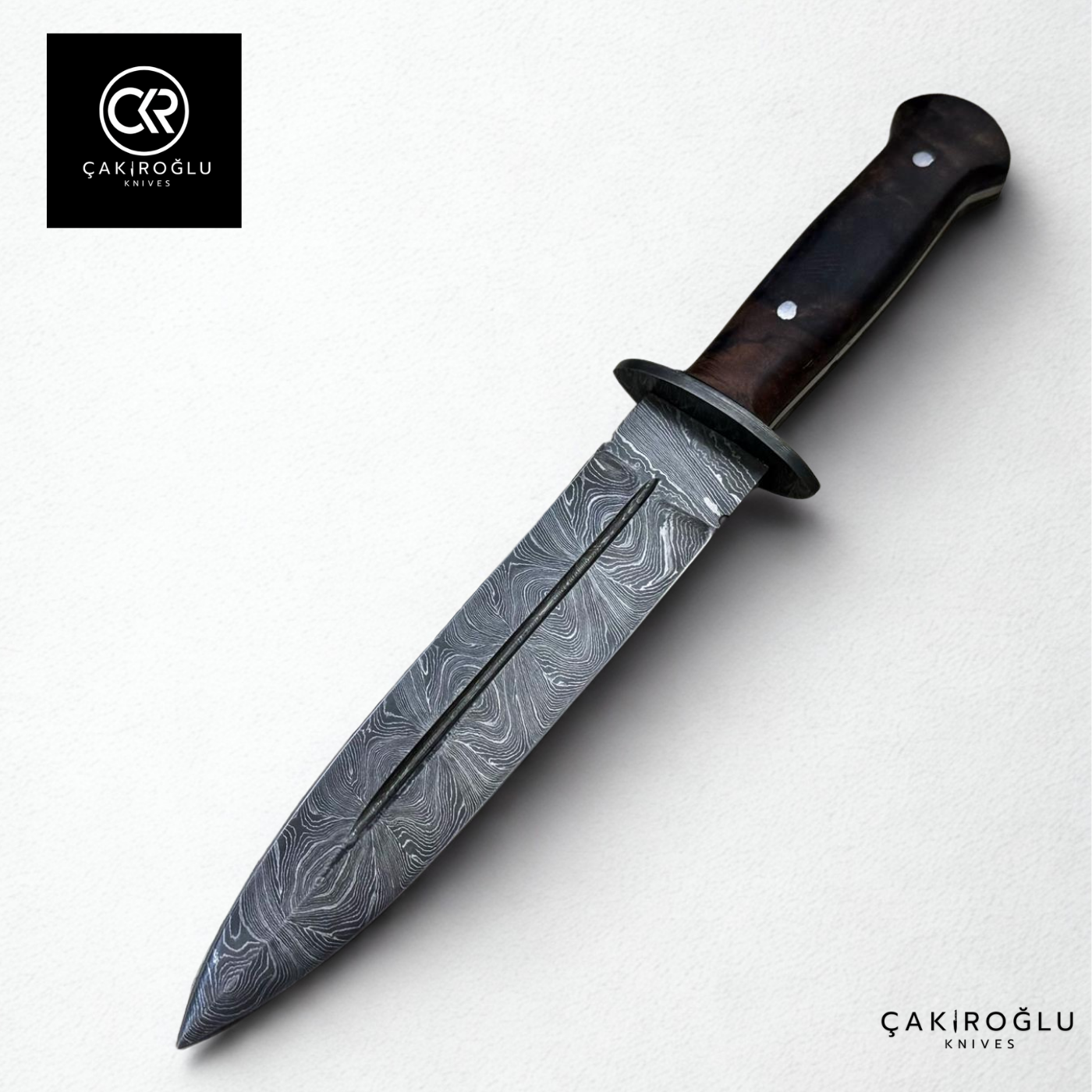 Çakıroğlu Damascus Dagger – Handcrafted Collector’s Knife