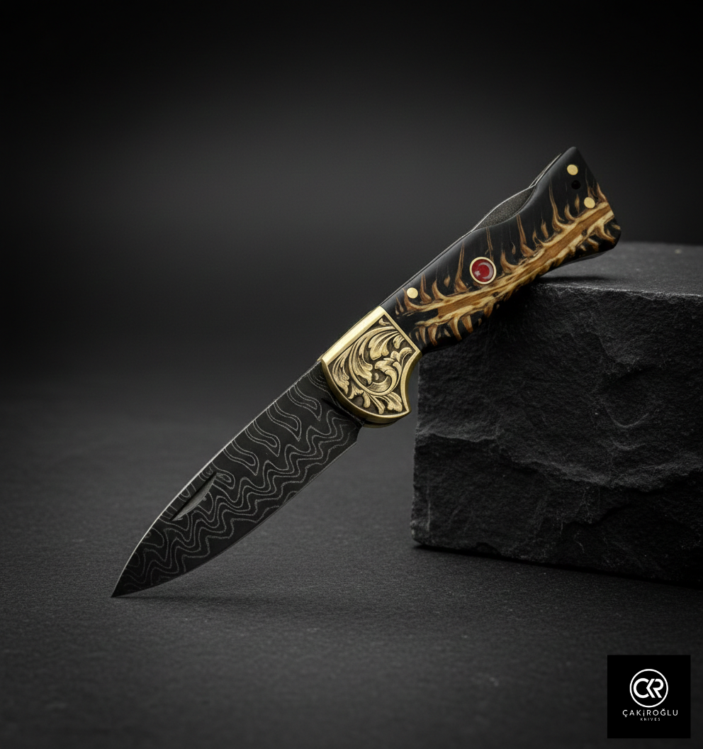 Corvus Series - Custom Handcrafted Folding Knife - Limited Edition