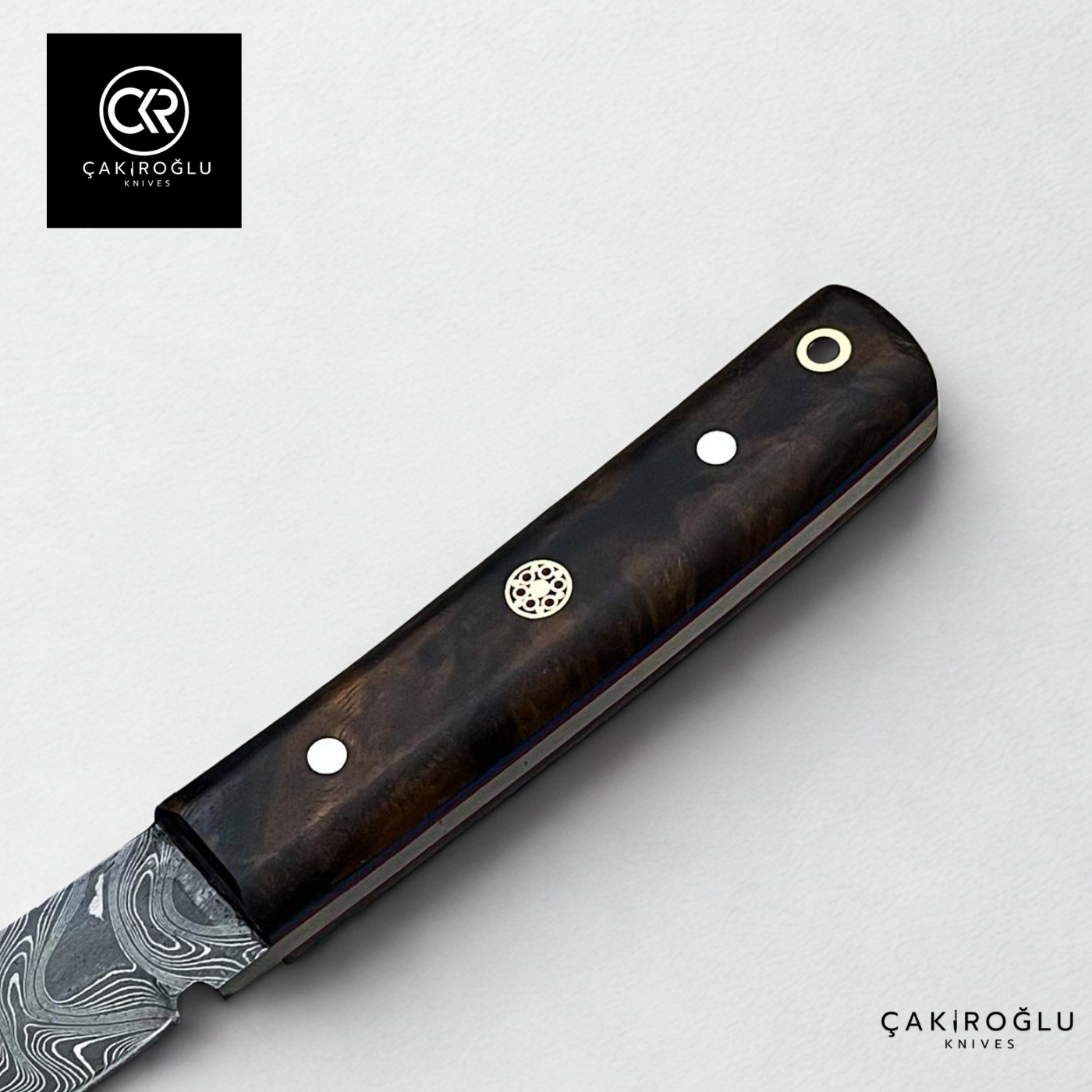 Tanto Kaminari - Handcrafted Custom-made Damascus Steel Tanto Model Hunting Knife