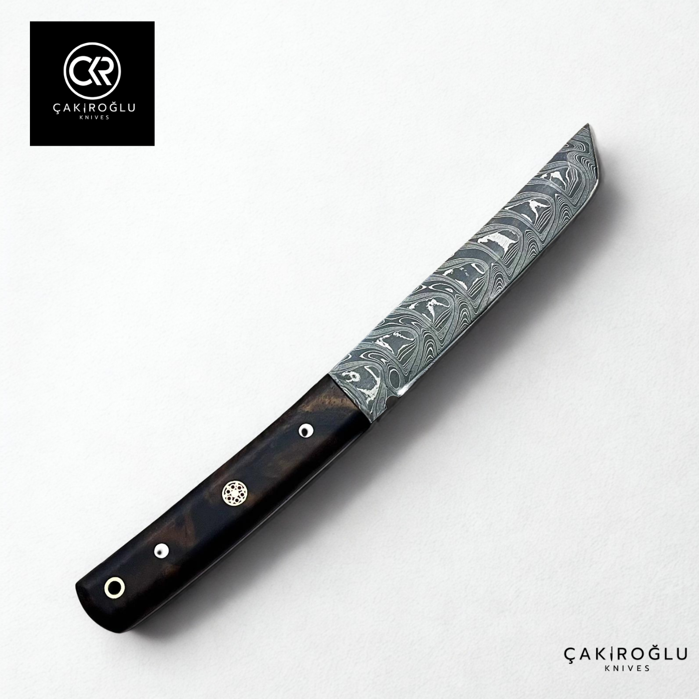 Tanto Kaminari - Handcrafted Custom-made Damascus Steel Tanto Model Hunting Knife