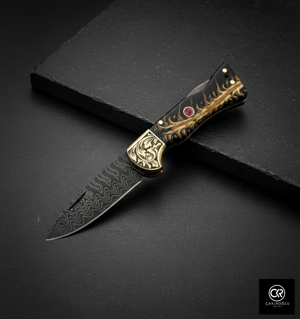 Corvus Series - Custom Handcrafted Folding Knife - Limited Edition