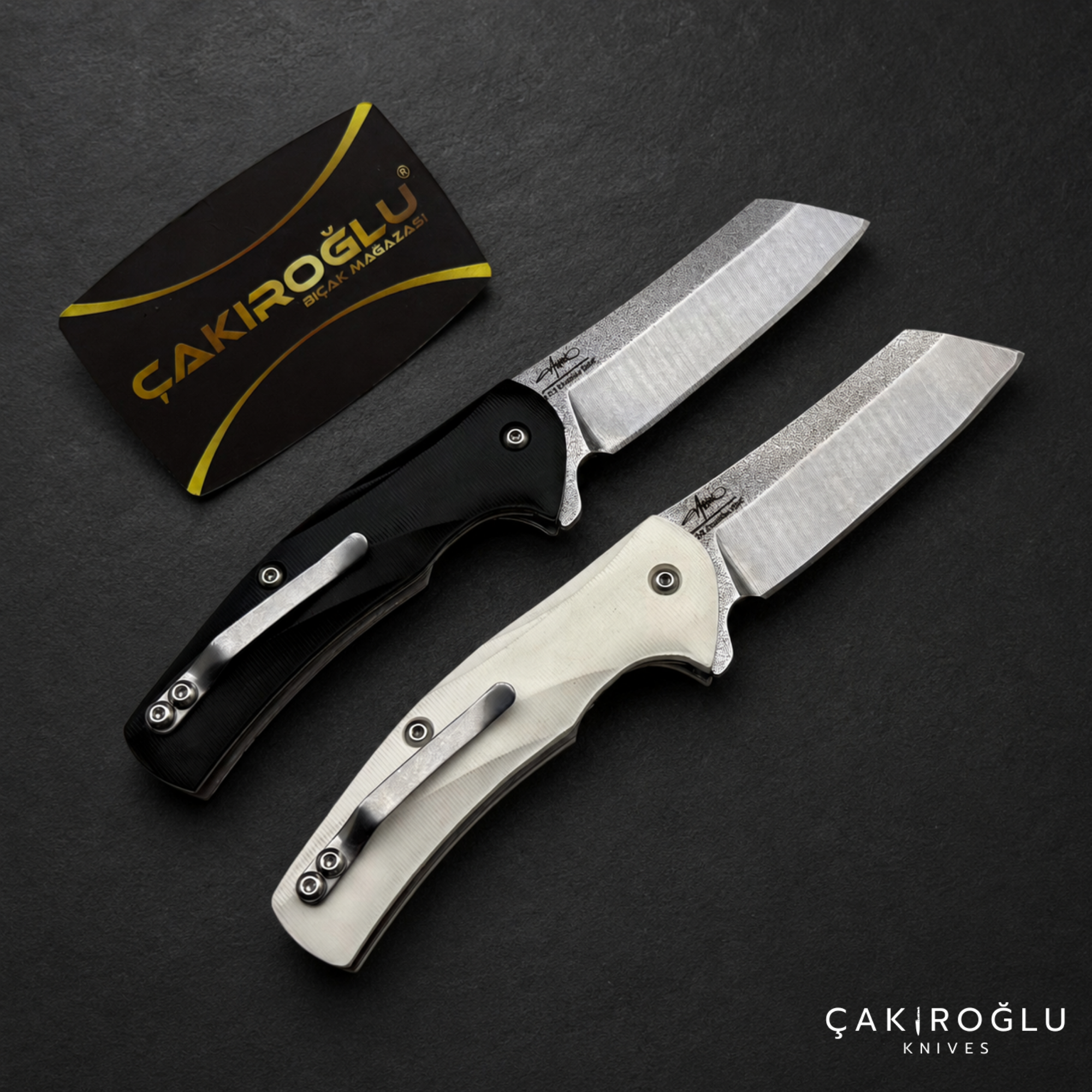 Handmade Stainless Steel Tanto Folding Pocket Knife