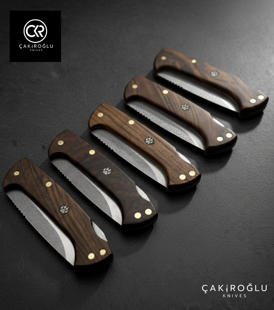 Göxon Börü - Walnut Root Handle Handcrafted Knife