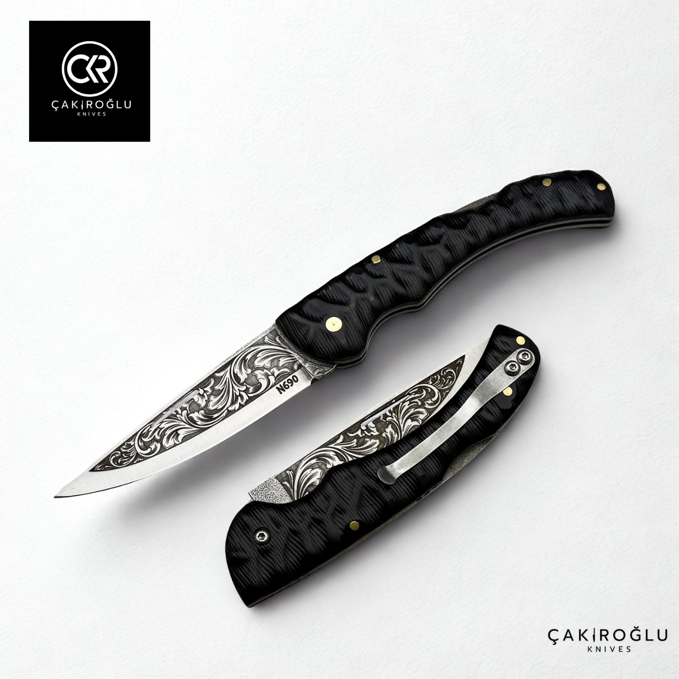 Hayta 838 Black Edition Handcrafted Folding Knife - N690 Böhler Steel & Compact Handle