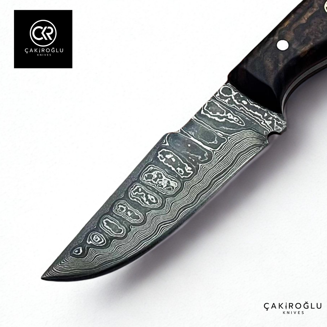 Handcrafted Custom-made Damascus Steel Hunting Knife